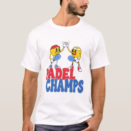 Padel Champs | Camiseta Retro de Dibujos Animados 