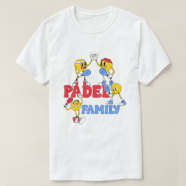 Padel Family | Camiseta Retro de Dibujos Animados