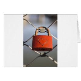 Padlock del corazón de amor