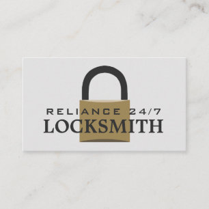 Padlock moderno, tarjeta de visita Locksmith