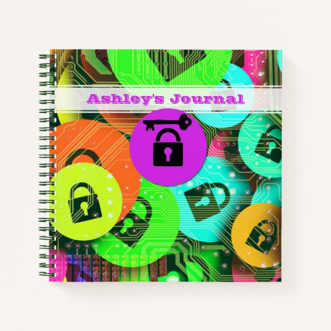 Padlock y Diario de claves personalizado (Anverso)