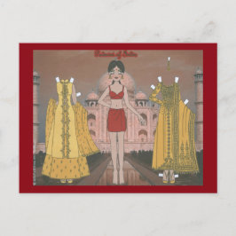 Padmini de la postal de la muñeca de papel de la I