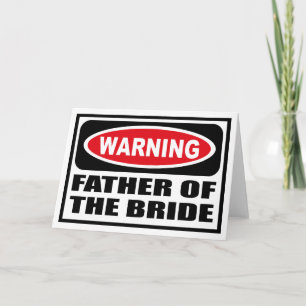 PADRE ADVIERTE DE LA Tarjeta DE Saludo BRIDE