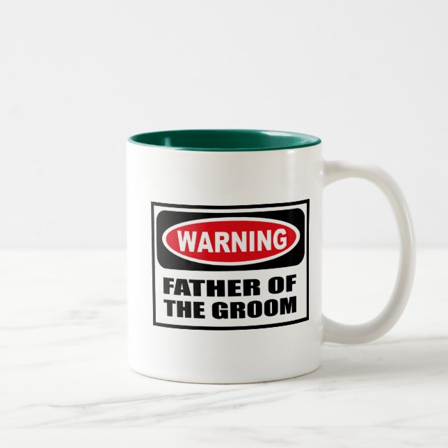 PADRE amonestador de la taza del NOVIO (Derecha)