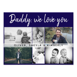 Padre con hijos y Collage de fotos de papá de fami