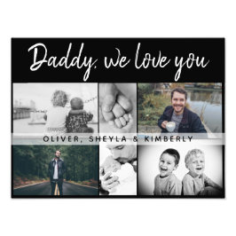 Padre con hijos y Collage de fotos de papá de fami