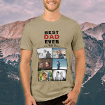 Padre con hijos y padre familiar 6 Collage de foto<br><div class="desc">Padre mejor con niños y papá de familia 6 camisetas de Collage de fotos. Collage de 6 fotos, nombre del padre con un dulce mensaje y nombres de los hijos. Añade tus 6 fotos familiares favoritas. Boca dulce y un regalo para el cumpleaños, el Día del Padre o Navidades para...</div>