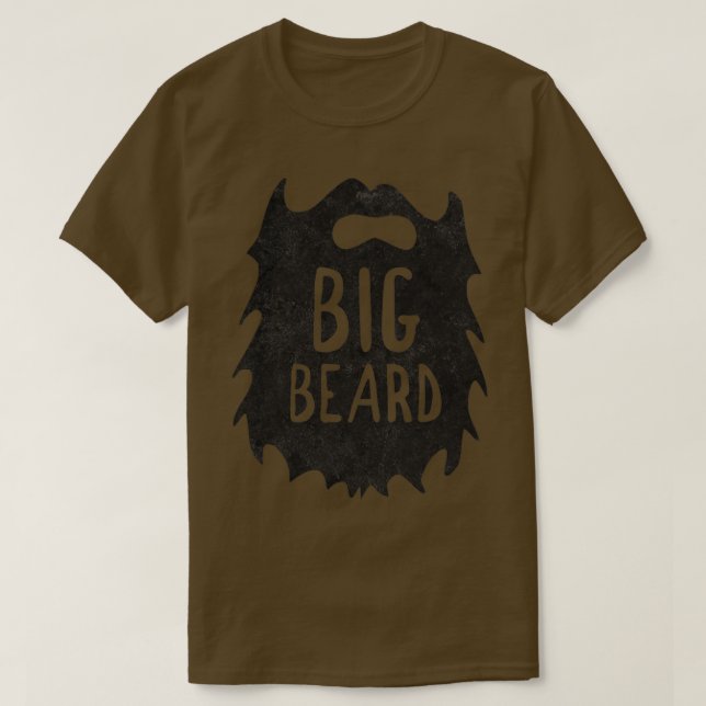 Padre de barba grande y camiseta de hijo (Diseño del anverso)