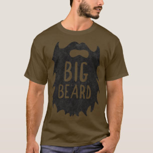 Padre de barba grande y camiseta de hijo