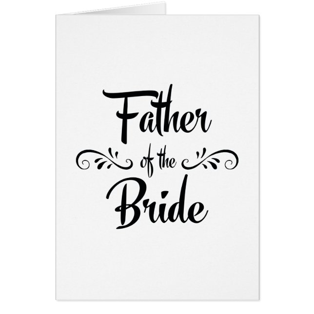 Padre de la cena divertida del ensayo de la novia (Frente)