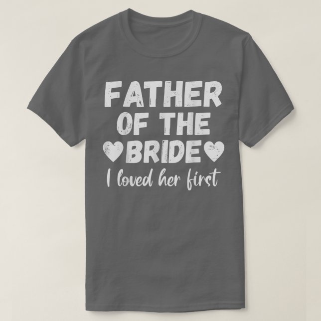 Padre de la novia a la que amé su primera camiseta (Diseño del anverso)