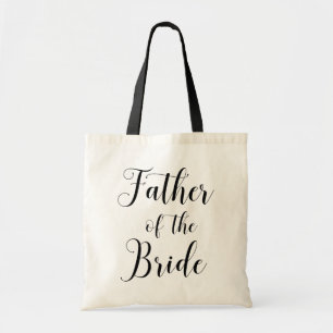 Padre de la novia. Bolsa de boda negra y blanca