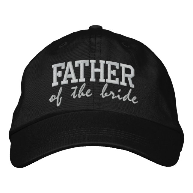Padre de la novia: Gorra Boda de Personalizable (Anverso)