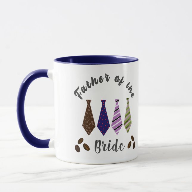 Padre de la novia teta colorida taza de café (Izquierda)