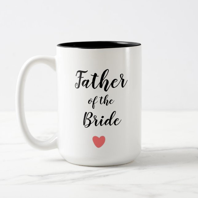 Padre de la taza de novia Blanco y negro (Izquierda)
