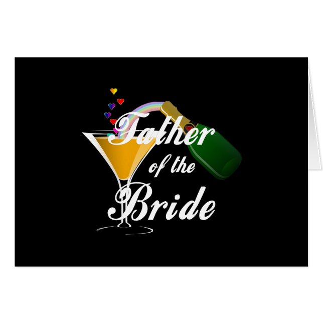 Padre de la tostada de Champán de la novia (Anverso (Horizontal))