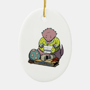 Padre de Protoceratops en el ornamento del navidad