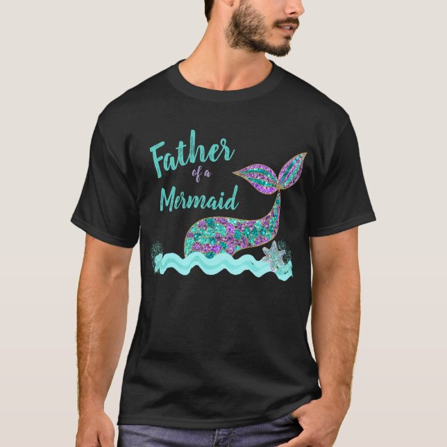 Padre de Sirena, camiseta de cumpleaños (Anverso)