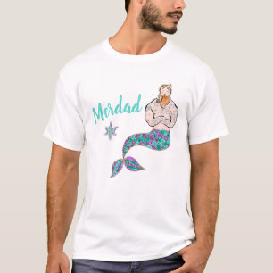 Padre de una sirena, camiseta de la fiesta de