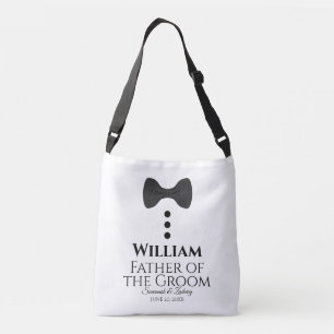 Padre del bolso del Swag de la boda del lazo negro