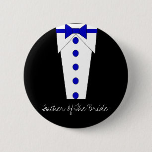 Padre del botón de la novia (azul)