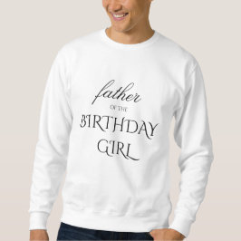 Padre del chica de cumpleaños camisa simple
