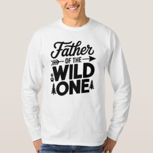 Padre Del Diseño Salvaje De Una Camiseta