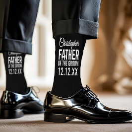 Padre del Novio Calcetines Negros para Boda