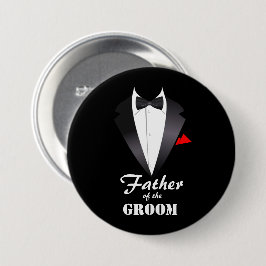 Padre del novio con la camiseta de Tuxedo - botón