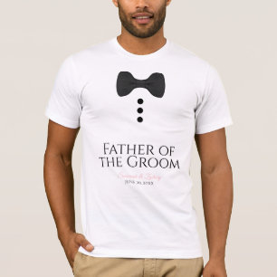 Padre divertido de la camiseta del Boda del traje