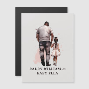 Padre e hija negros personalizados