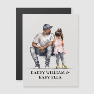 Padre e hija negros personalizados (6)