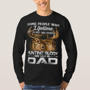 Padre e hijo cazando Camisetas de por vida el amig