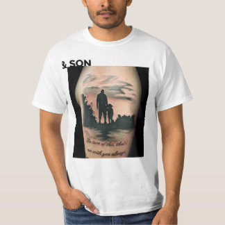 Padre e hijo de la camiseta