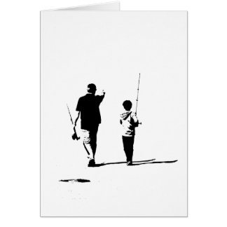 padre e hijo, pesca ida