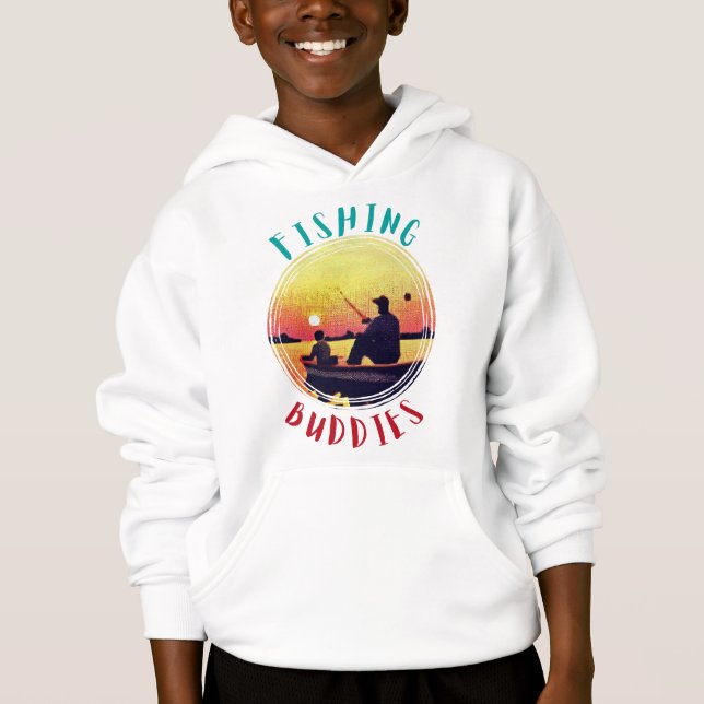 Padre e hijo pescando juntos (Anverso)