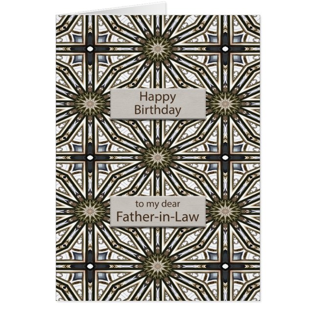 Padre en la ley Cumpleaños Resumen Diseño de Manda (Frente)