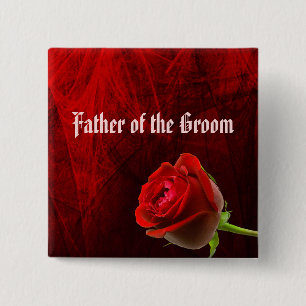 Padre gótico del botón del Rosa del Groom