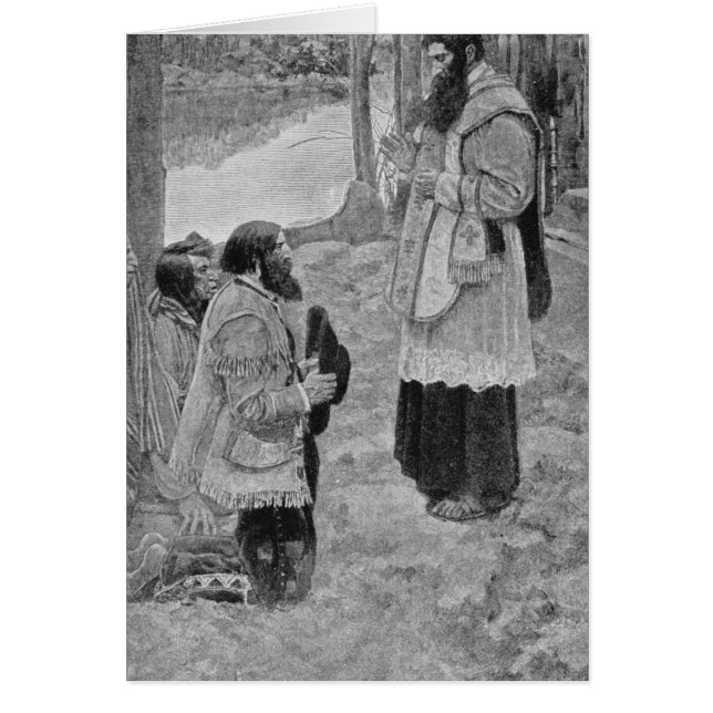 Padre Hennepin celebrando la misa (Frente)