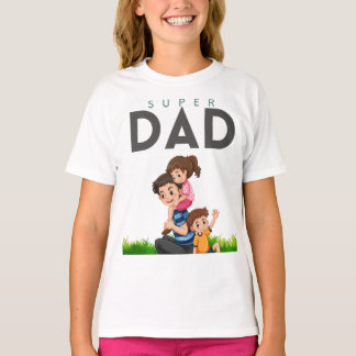 Padre-Hija ama la camiseta de amor para las mujere