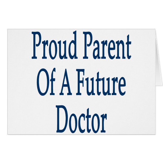 Padre orgulloso de un médico futuro (Anverso (Horizontal))