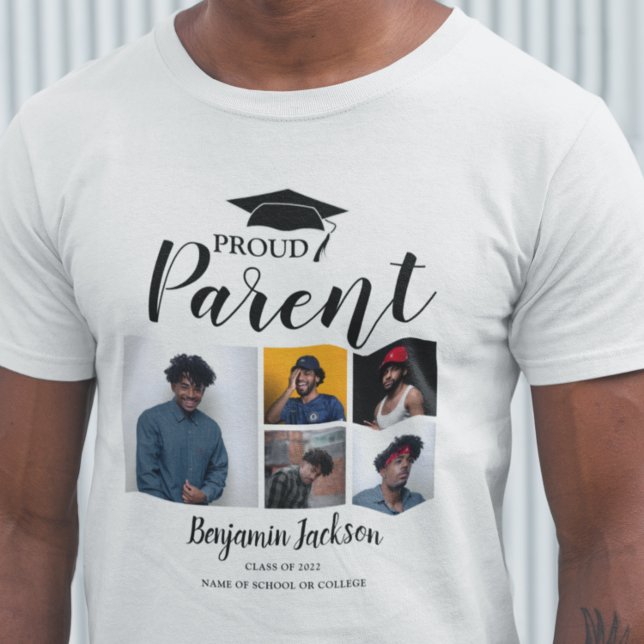 Padre orgulloso moderno | 6 camiseta de graduación (Subido por el creador)