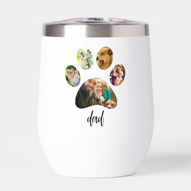 Padre Perro del Día del Padre | collage de fotos d (Frente)