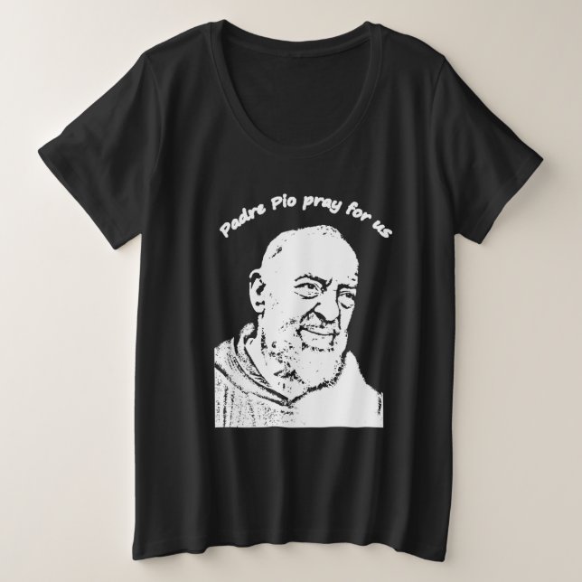 Padre Pio T-Shirt (Anverso del diseño)