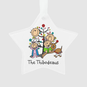 Padres de la Figura Palo, 2 Chicas, Ornamento de P