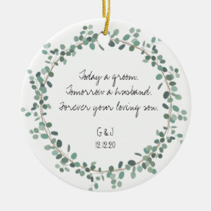 Padres del regalo de ornamento de Groom - La veget