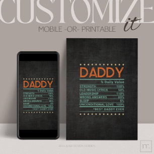 Padres Día % Tarjeta de felicitación plegada de Pe