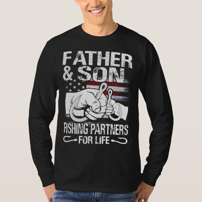 Padres e hijos Camisetas afines Pescadores socios  (Anverso)