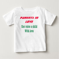 Padres enamorados de camisetas para bebés