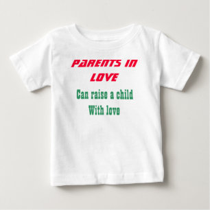 Padres enamorados de camisetas para bebés